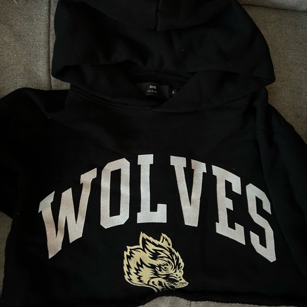 Darc Sport She Cropped Hoodie Color Black Size Small